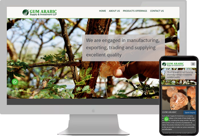 GUM ARABIC SUPPLY AND INVESTMENT LLP